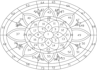 vector image illustration design ornament frame decoration pattern background geometric classic vintage ethnic traditional abstract modern