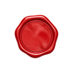 Blank red wax seal stamp