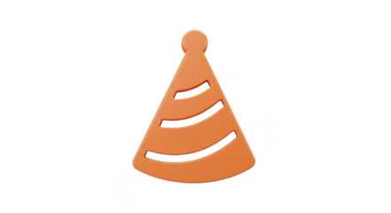 Isolated Celebration Hat Cone Cap Anniversary Graphic Element Party 3d