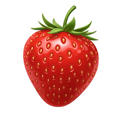 Fototapeta premium Isolated Red Strawberry Illustration Fruit Sweet Fresh Healthy Food
