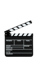 Obraz premium Isolated Clapperboard Movie Slate Film Industry Entertainment Production