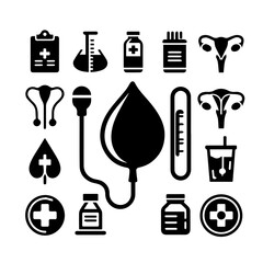 set of medical icons set  