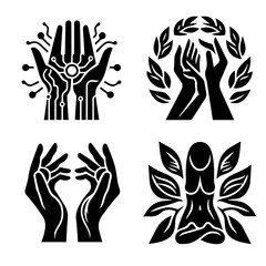 set of Heads vectors icons