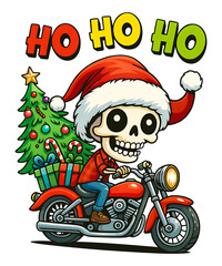 Funny Christmas Bundle, Santa Skeleton
