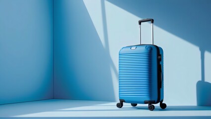  Stylish Blue Suitcase: Modern Luggage for Travel and Adventures

