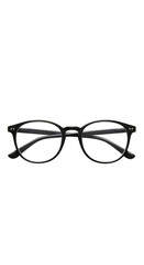 Fototapeta premium Isolated Transparent Black Glasses Frame Style Fashion Accessory