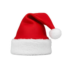 Isolated Santa Hat Red and White Color Christmas Celebration Season