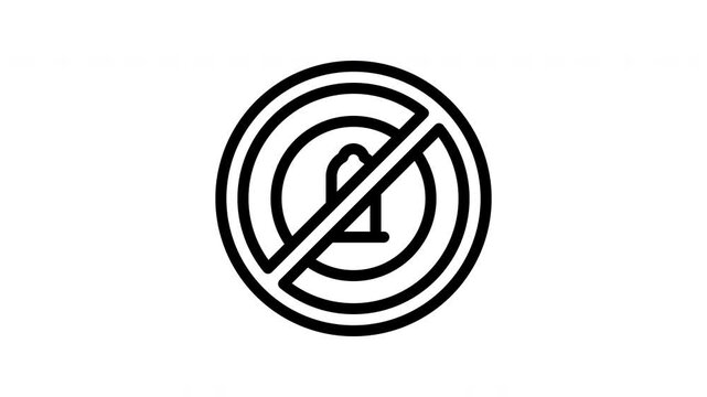 no condom minimalist stroke animation