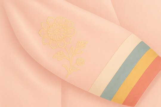 한복 소매의 국화 자수.jpg