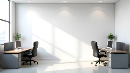 Modern Corporate Office Meeting Room with City View and Natural Light