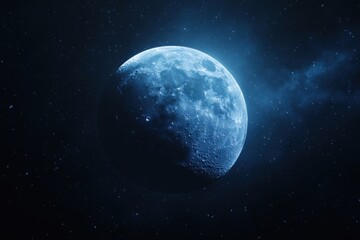 Blue wallpaper moon background astronomy.