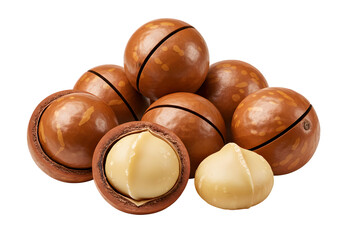 Isolated PNG of Macadamia Nuts Healthy Delicious and Nutritious Food
