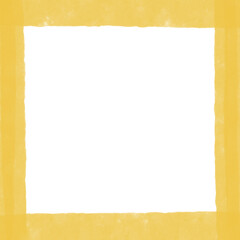 手描きのイエローペイントフレーム　Adobe Illustrator Artwork