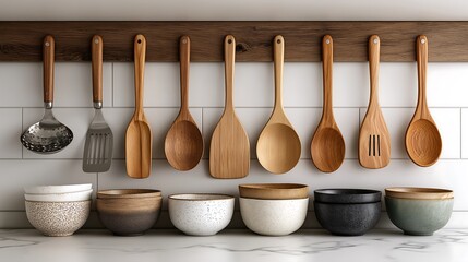 A stack of colorful knitted sweaters folded on a light blue surface with soft lighting effect present