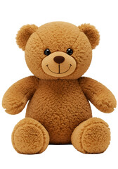 Obraz premium Cute Plush Teddy Bear Toy Isolated on Transparent Background PNG