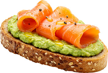 Avocado Salmon Sandwich on Whole Wheat Bread