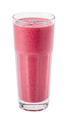 Refreshing Red Berry Fruit Smoothie Transparent Background Beverage