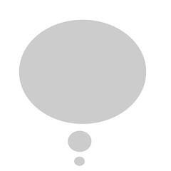 シンプルな灰色の吹き出しベクター素材6