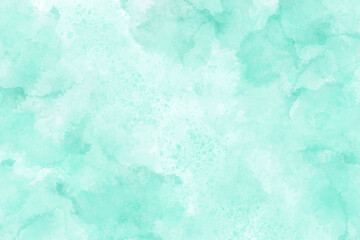 A Shades of Mint Green Abstract Watercolor Painting - A Gradient of Green, A Subtle Gradient and Organic Flow, Pastel Artwork, Abstract Canvas, Decorative Design of Wallpaper, Social Media Templates