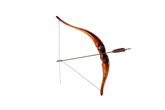 Competitive Archery Setup isolated on transparent background