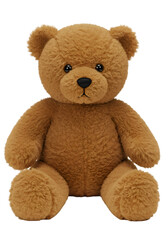 Illustration Of Plush Brown Teddy Bear Isolated On Transparent Background