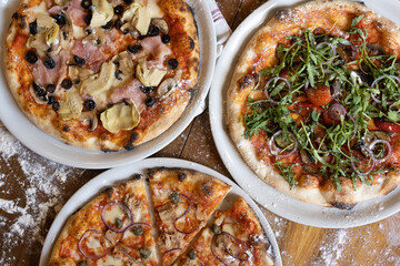 pizza with mushrooms