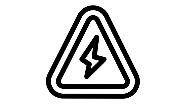high voltage minimalist line animation
