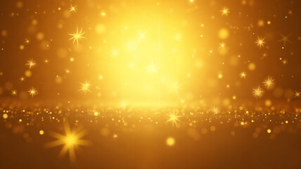 Radiant golden glow illuminates the scene.