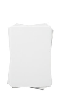 Isolated White Blank Deck Playing Cards Stacked Game Mockup PNG