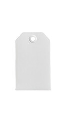 Isolated White Paper Tag Blank Price Tag With Transparent Background