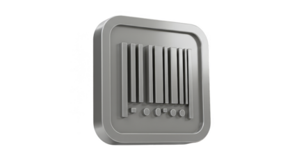 Silver Barcode Scan Illustration Label Price Product Tag for Business