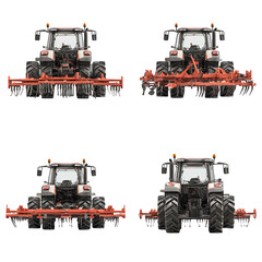 Premium Professional Isolated cultivator machine arr commercial stock asset, versatile design element, ideal for marketing materials and advertising, creative projects, royalty-free