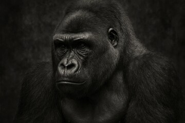Fototapeta premium A Glimpse into the Soul of a Primates