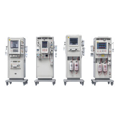 Detailed Professional Transparent-Background dialysis machine arran commercial stock asset, digital artwork, ideal for graphic design and video overlays, mockups, professional graphics