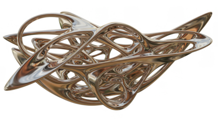 Metallic Gold Structure Abstract Background 3D Rendering Ornament