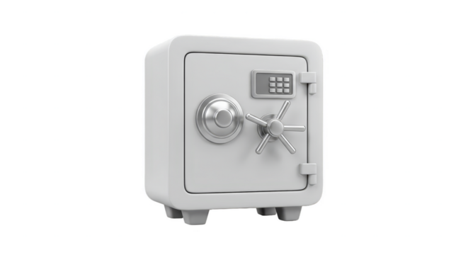 Metallic Safe with Security Box and Bank Deposit for Protection 3d