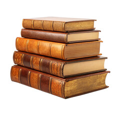 Old books on transparent background