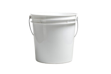 White plastic bucket with handles (45)