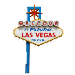 Welcome to Fabulous Las Vegas Sign Isolated Transparent Background