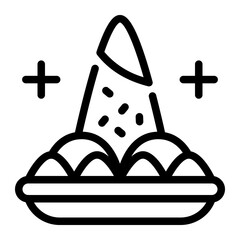 This Tumpeng icon is suitable for Indonesian culture, etc.