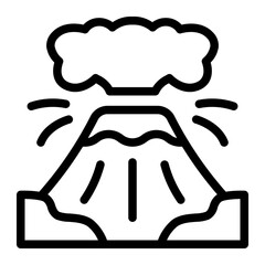 This Volcano icon is suitable for Indonesian culture, etc.