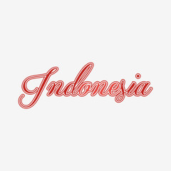 Indonesia lettering typography