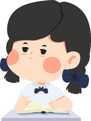 child, book, education, learning, reading, student, studying, people, sitting, stack, girl, aspirations, back to school, balance, class, clipart, comic, concepts, confidence, discovery, educational, f