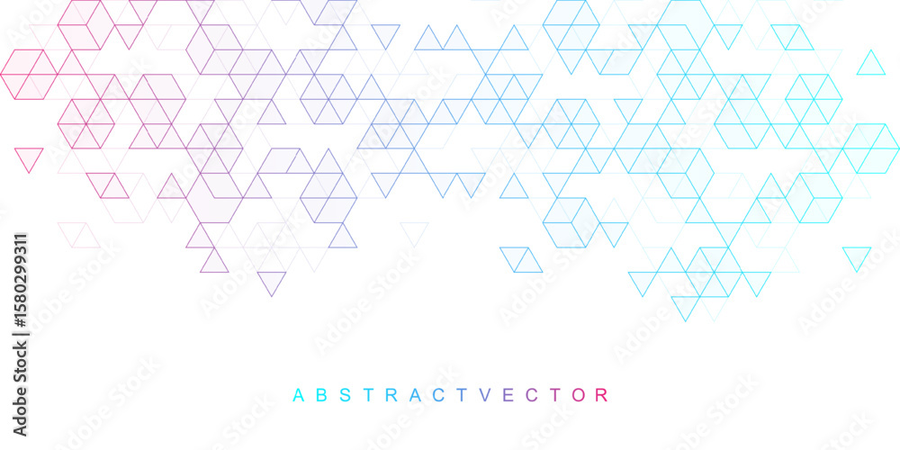 Poster modern abstract texture background with triangle and hexagonal shapes. hexagonal geometric pattern f