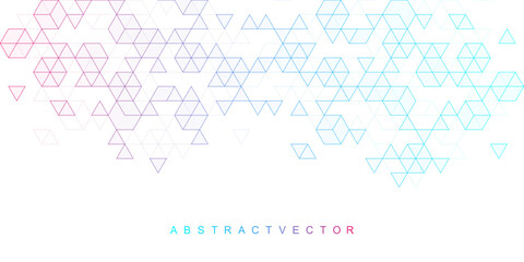 Modern abstract texture background with triangle and hexagonal shapes. Hexagonal geometric pattern for poster, header, web banner, footer, website, presentation