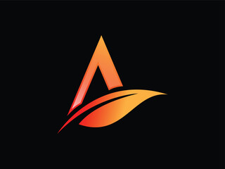 Fototapeta premium Letter A modern vector logo design