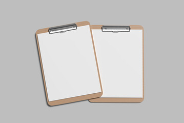 a4 paper clipboard blank mockup