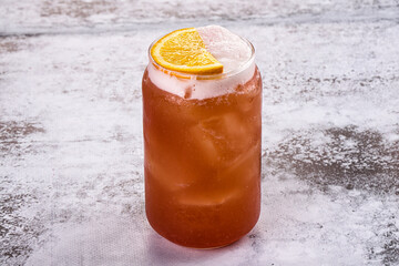 Sweet cold freshness orange lemonade
