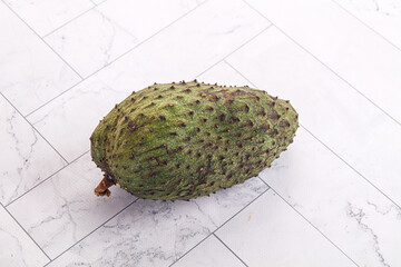 Ripe green sweet soursop fruit