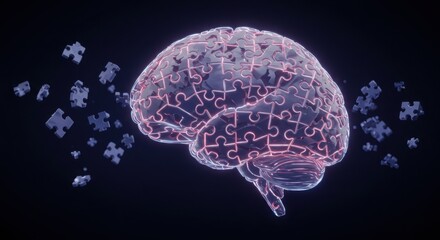 Obraz premium Glowing tree-like brain with branching connections